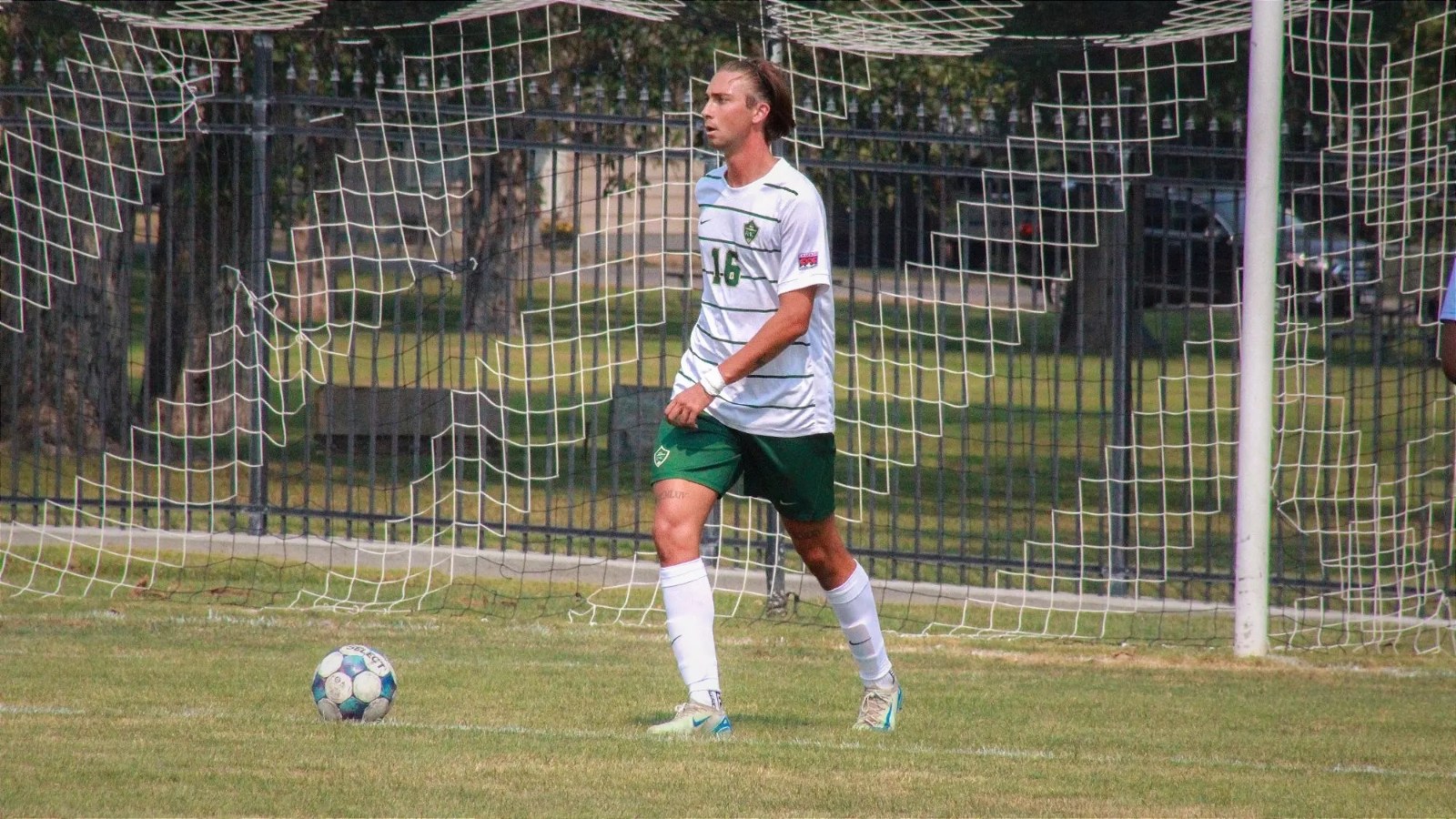 Tommaso Giuntini on the ball for Rocky Mountain College